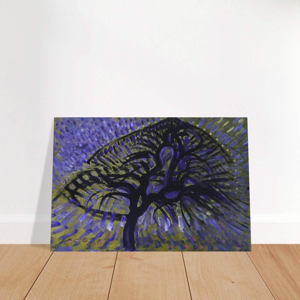 Apple Tree, Pointillist Version (1908–1909) by Piet Mondrian | Vintage wall art print - Brushed Aluminum Print - 30x45 cm / 12x18″ - 