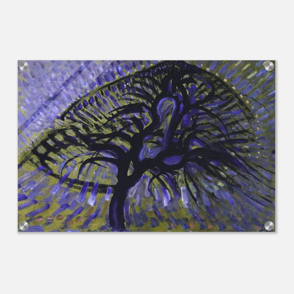Apple Tree, Pointillist Version (1908–1909) by Piet Mondrian | Vintage wall art print - Acrylic Print - 40x60 cm / 16x24″ - 