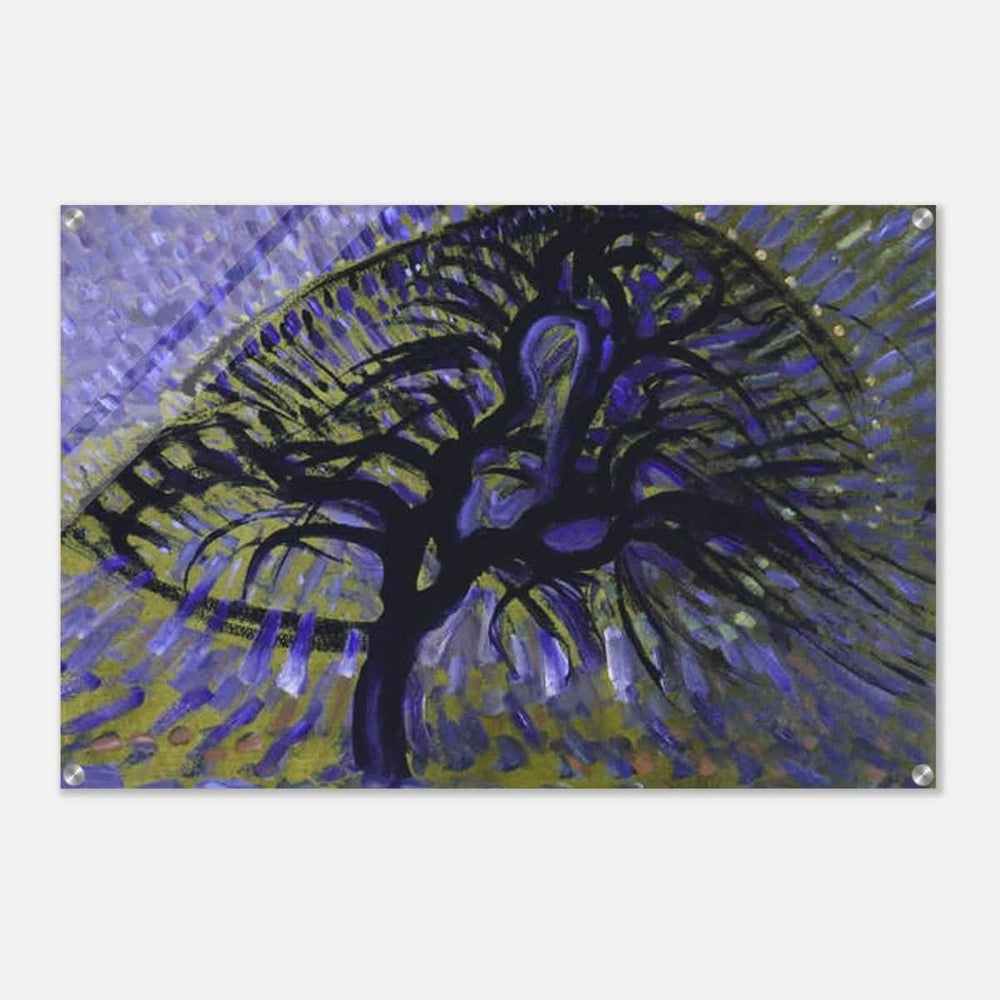 Apple Tree, Pointillist Version (1908–1909) by Piet Mondrian | Vintage wall art print - Acrylic Print - 60x90 cm / 24x36″ - 