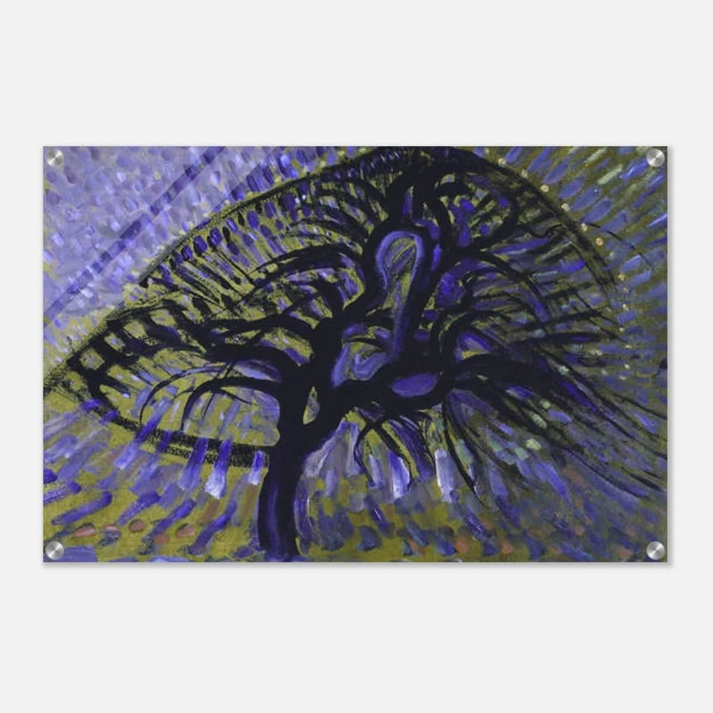 Apple Tree, Pointillist Version (1908–1909) by Piet Mondrian | Vintage wall art print - Acrylic Print - 50x75 cm / 20x30″ - 