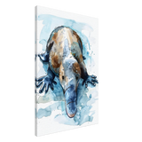 Aqua Explorer | Platypus | Modern watercolor - inspired animal art - 60x90 cm / 24x36″ - Canvas - 