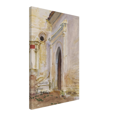 "Arched Doorway" by John Singer Sargent – Architectural Fine Art Print - Canvas - 40x60 cm / 16x24″ - 