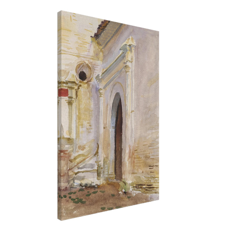 "Arched Doorway" by John Singer Sargent – Architectural Fine Art Print - Canvas - 50x75 cm / 20x30″ - 