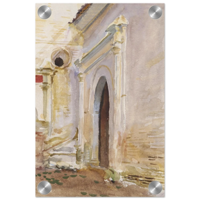"Arched Doorway" by John Singer Sargent – Architectural Fine Art Print - Acrylic Print - 20x30 cm / 8x12″ - 