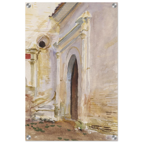 "Arched Doorway" by John Singer Sargent – Architectural Fine Art Print - Acrylic Print - 40x60 cm / 16x24″ - 