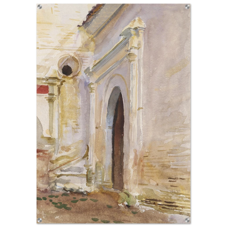 "Arched Doorway" by John Singer Sargent – Architectural Fine Art Print - Acrylic Print - 70x100 cm / 28x40″ - 