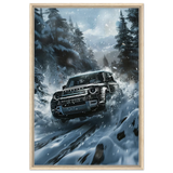 Arctic Conqueror – The Ultimate Off - Road Adventure | Range Rover collection Wall art print - Framed Canvas - 60x90 cm / 24x36″ - Wood frame