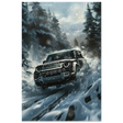 Arctic Conqueror – The Ultimate Off - Road Adventure | Range Rover collection Wall art print - Wood Prints - 30x45 cm / 12x18″ - 