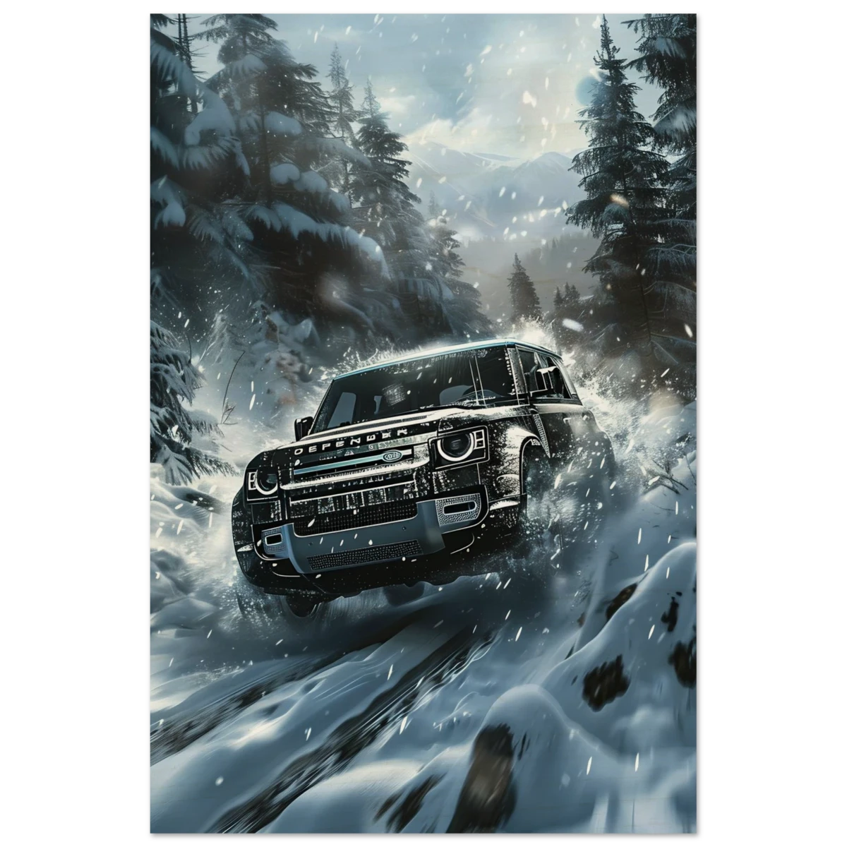 Arctic Conqueror – The Ultimate Off - Road Adventure | Range Rover collection Wall art print - Wood Prints - 30x45 cm / 12x18″ - 