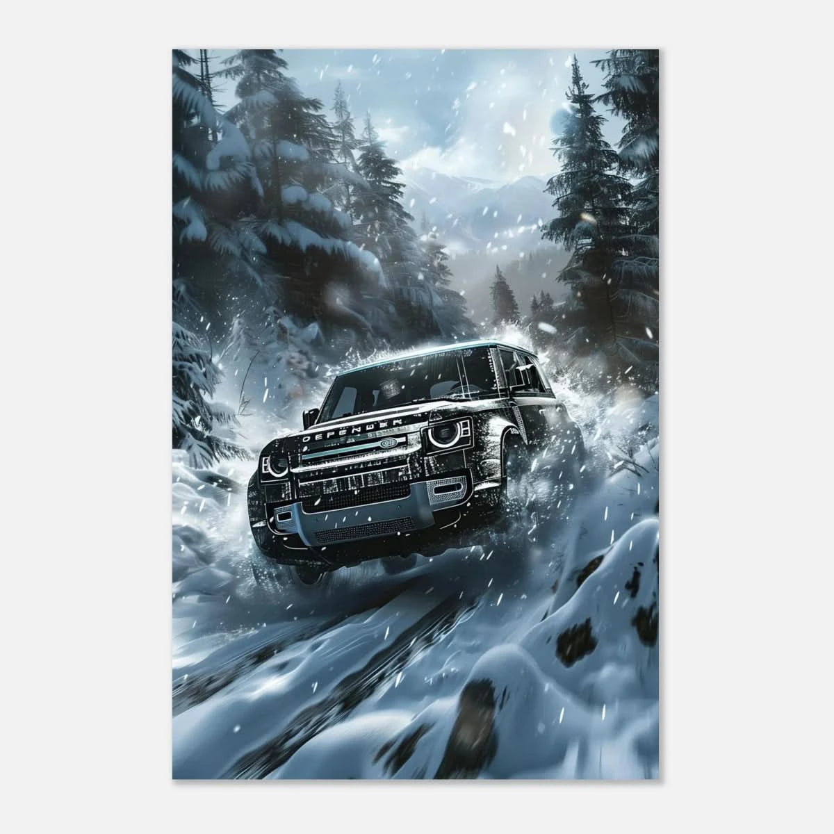Arctic Conqueror – The Ultimate Off - Road Adventure | Range Rover collection Wall art print - Aluminum Print - 40x60 cm / 16x24″ - 