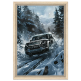 Arctic Conqueror – The Ultimate Off - Road Adventure | Range Rover collection Wall art print - Framed Canvas - 30x45 cm / 12x18″ - Wood frame