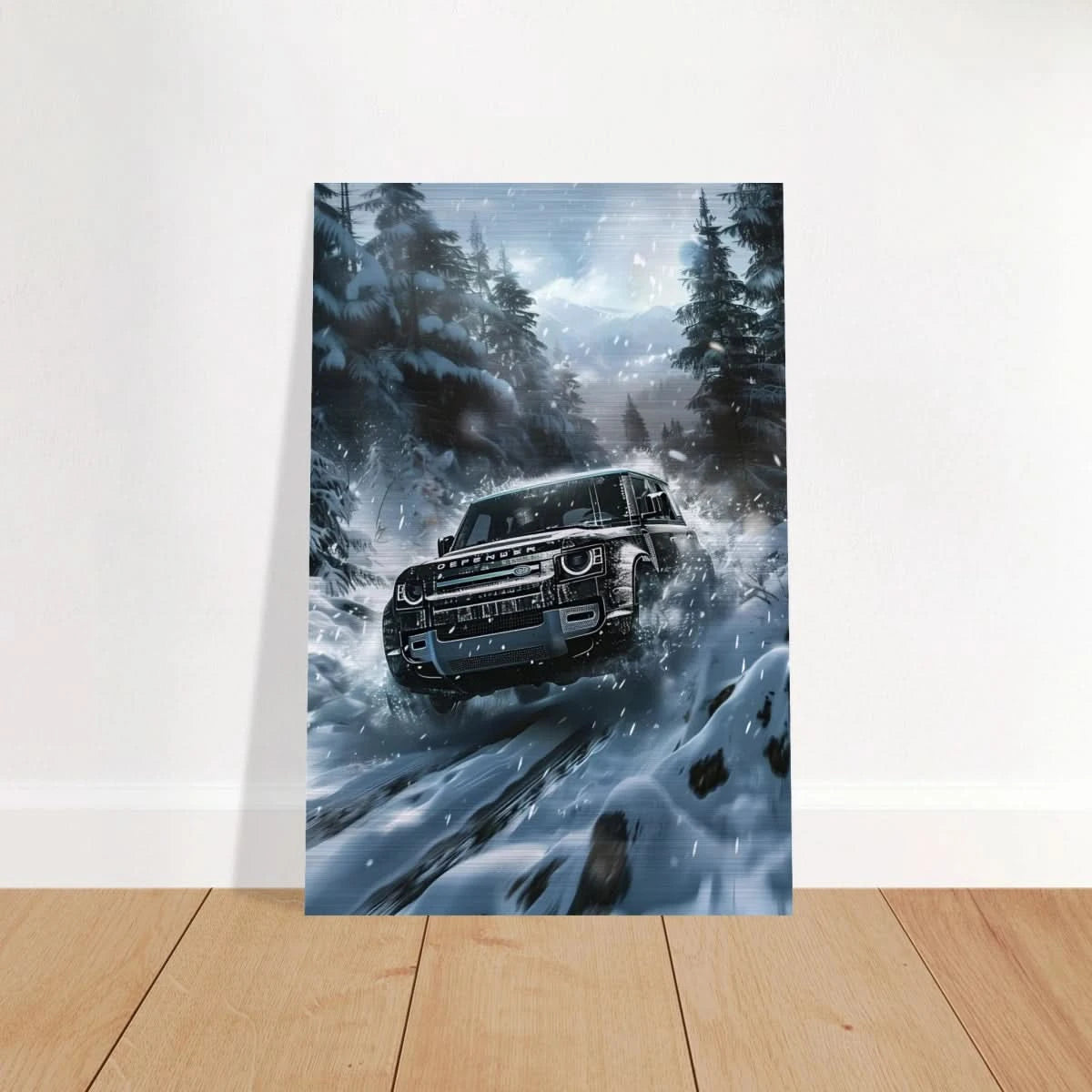 Arctic Conqueror – The Ultimate Off - Road Adventure | Range Rover collection Wall art print - Brushed Aluminum Print - 50x75 cm / 20x30″ - 