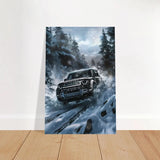 Arctic Conqueror – The Ultimate Off - Road Adventure | Range Rover collection Wall art print - Brushed Aluminum Print - 20x30 cm / 8x12″ - 