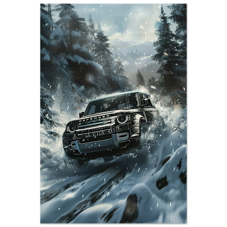 Arctic Conqueror – The Ultimate Off - Road Adventure | Range Rover collection Wall art print - Wood Prints - 50x75 cm / 20x30″ - 