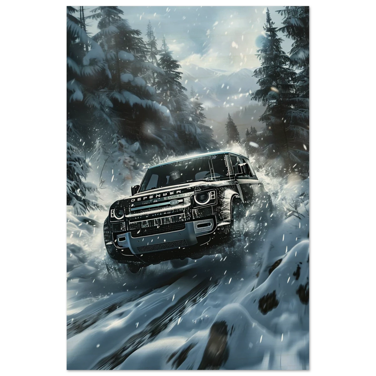 Arctic Conqueror – The Ultimate Off - Road Adventure | Range Rover collection Wall art print - Wood Prints - 60x90 cm / 24x36″ - 