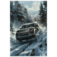 Arctic Conqueror – The Ultimate Off - Road Adventure | Range Rover collection Wall art print - Wood Prints - 20x30 cm / 8x12″ - 