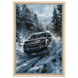 Arctic Conqueror – The Ultimate Off - Road Adventure | Range Rover collection Wall art print - Framed Canvas - 40x60 cm / 16x24″ - Wood frame