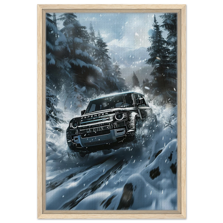 Arctic Conqueror – The Ultimate Off - Road Adventure | Range Rover collection Wall art print - Framed Canvas - 40x60 cm / 16x24″ - Wood frame