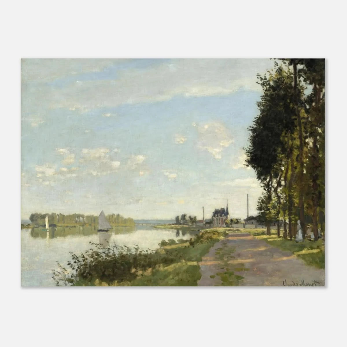 Argenteuil by Claude Monet | Wall art Print - Aluminum Print - 30x40 cm / 12x16″ - 
