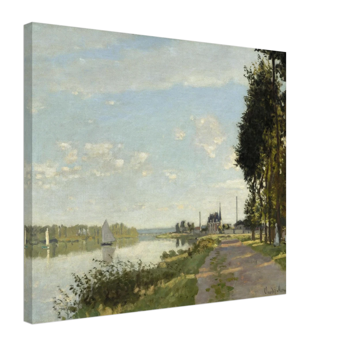 Argenteuil by Claude Monet | Wall art Print - Canvas - 50x60 cm / 20x24″ - 