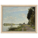 Argenteuil by Claude Monet | Wall art Print - Framed Canvas - 30x40 cm / 12x16″ - Wood frame