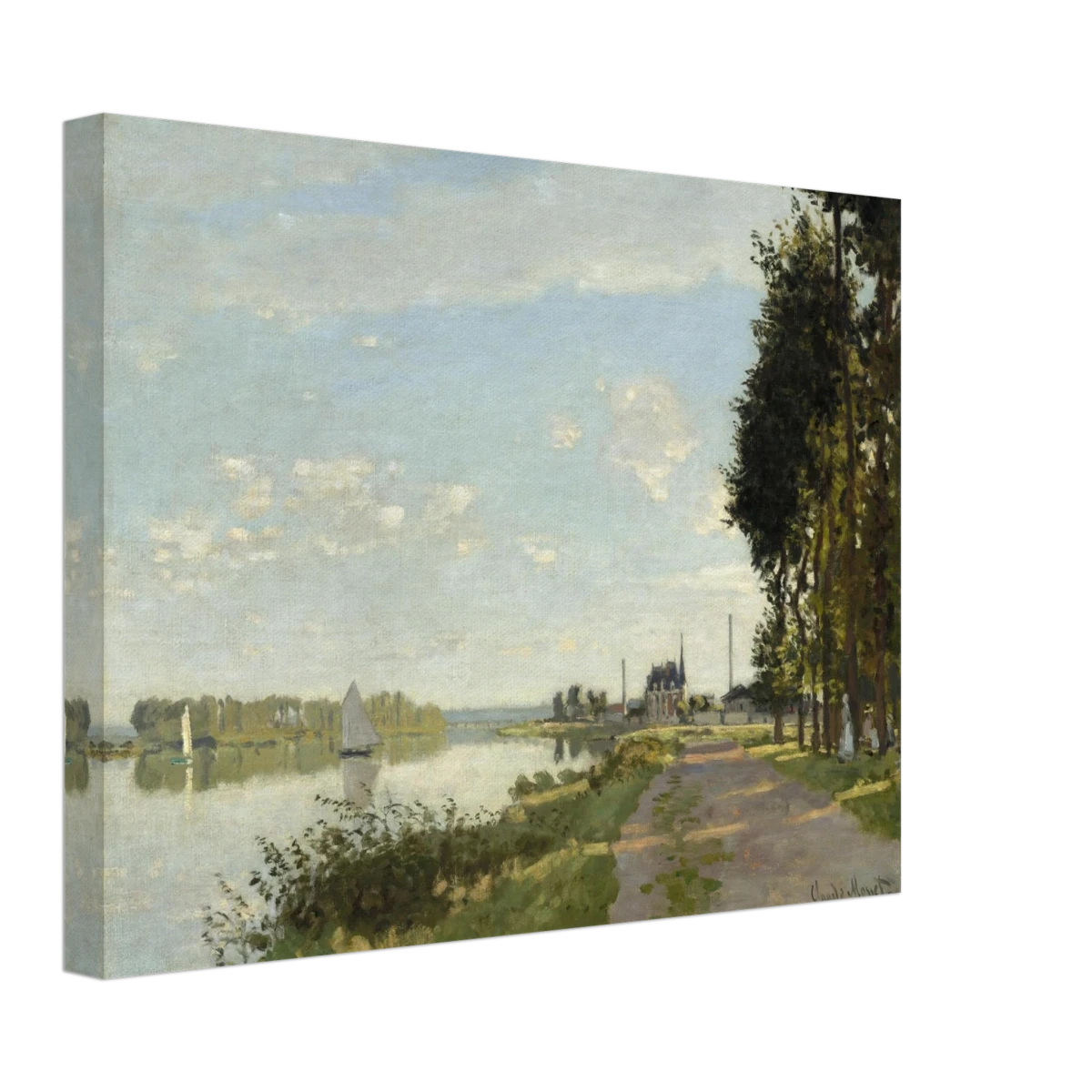 Argenteuil by Claude Monet | Wall art Print - Canvas - 30x40 cm / 12x16″ - 