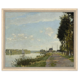 Argenteuil by Claude Monet | Wall art Print - Framed Canvas - 40x50 cm / 16x20″ - Wood frame