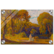 "At Sunset" by Lajos Csordák – Impressionist Landscape Wall Art Print - Acrylic Print - 20x30 cm / 8x12″ - 