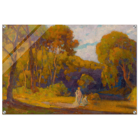 "At Sunset" by Lajos Csordák – Impressionist Landscape Wall Art Print - Acrylic Print - 60x90 cm / 24x36″ - 