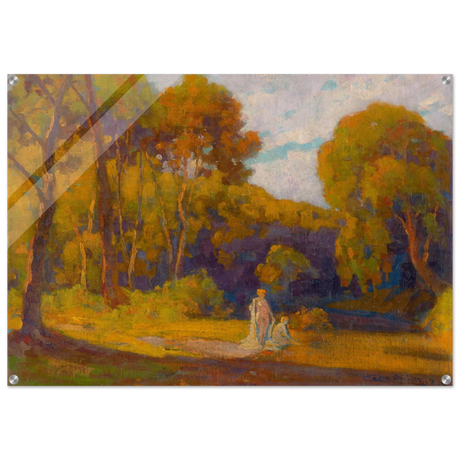 "At Sunset" by Lajos Csordák – Impressionist Landscape Wall Art Print - Acrylic Print - 70x100 cm / 28x40″ - 