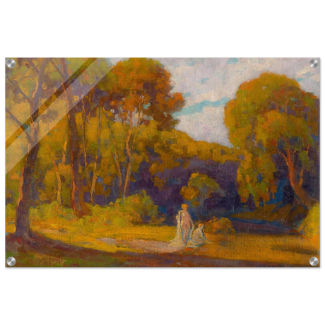 "At Sunset" by Lajos Csordák – Impressionist Landscape Wall Art Print - Acrylic Print - 50x75 cm / 20x30″ - 