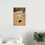 At the Circus Fernando: Medrano with a Piglet by Henri de Toulouse - Lautrec - Wood Prints - 40x60 cm / 16x24″ - 10 mm