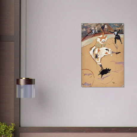 At the Circus Fernando: Medrano with a Piglet by Henri de Toulouse - Lautrec - Acrylic Print - 60x90 cm / 24x36″ - 