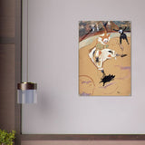 At the Circus Fernando: Medrano with a Piglet by Henri de Toulouse - Lautrec - Acrylic Print - 70x100 cm / 28x40″ - 