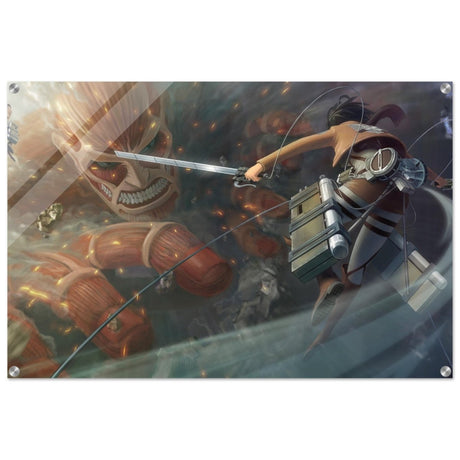 Attack on Titan: Colossal Clash | Wall art Print - 60x90 cm / 24x36″ - Acrylic Print - 