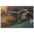 Attack on Titan: Colossal Clash | Wall art Print - 40x60 cm / 16x24″ - Wood Prints - 