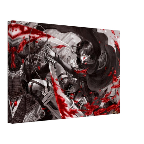 Attack on Titan: Crimson Strike | wall art print - 30x45 cm / 12x18″ - Canvas - 