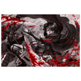 Attack on Titan: Crimson Strike | wall art print - 50x75 cm / 20x30″ - Brushed Aluminum Print - 