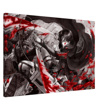 Attack on Titan: Crimson Strike | wall art print - 60x90 cm / 24x36″ - Canvas - 