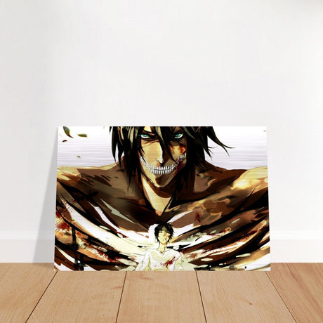 Attack on Titan: Titan’s Wrath - 50x75 cm / 20x30″ - Brushed Aluminum Print - 