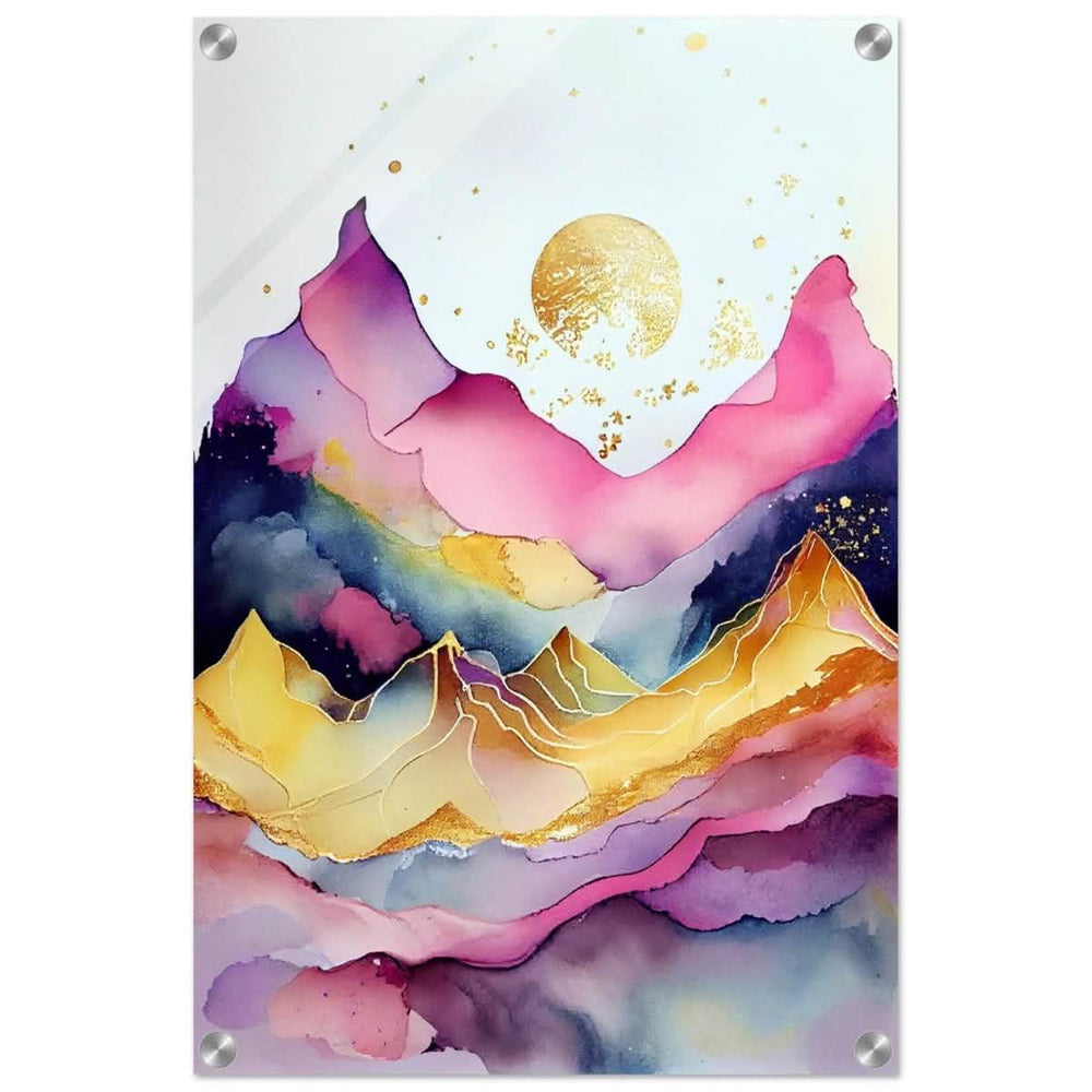 Aurora of Dreams | Contemporary Watercolor Art | Wall art Print - Acrylic Print - 40x60 cm / 16x24″ - 
