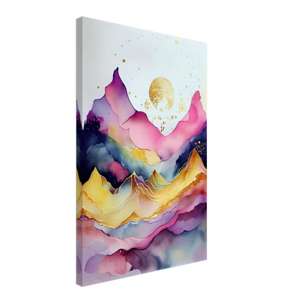 Aurora of Dreams | Contemporary Watercolor Art | Wall art Print - Canvas - 40x60 cm / 16x24″ - 