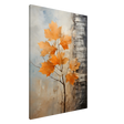 Autumn Maple Leaves by Birch Tree – Modern Nature Wall Art - Canvas - 70x100 cm / 28x40″ - 