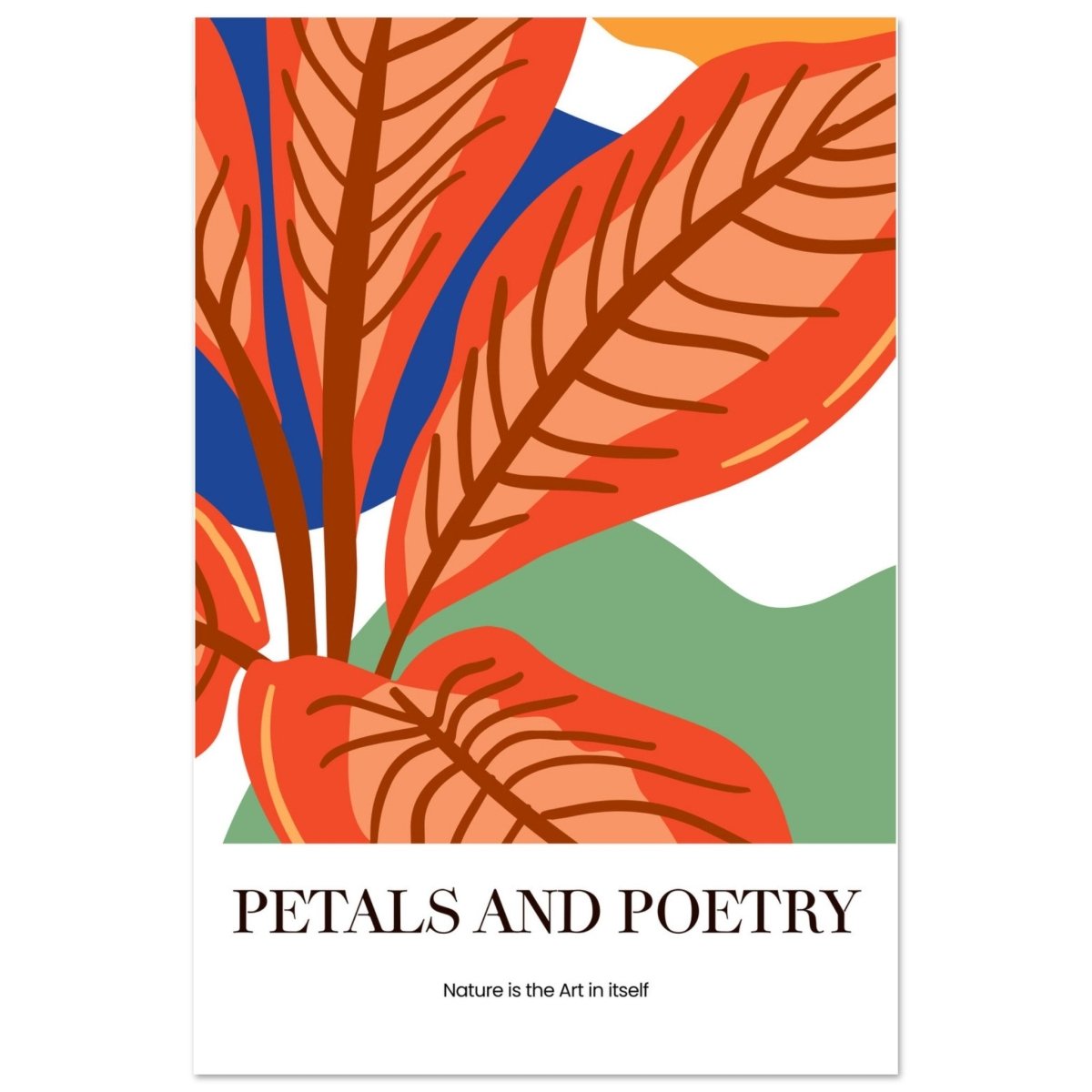 Autumn Whispers | modern abstract botanical - Aluminum Print - 30x45 cm / 12x18″ - 