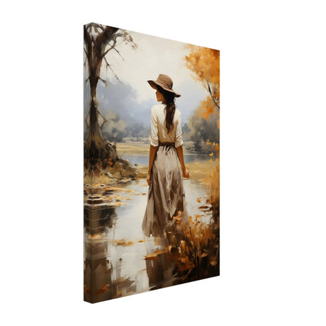 Autumn’s Serenity | Nature Portrait Art Print - Canvas - 30x45 cm / 12x18″ - 