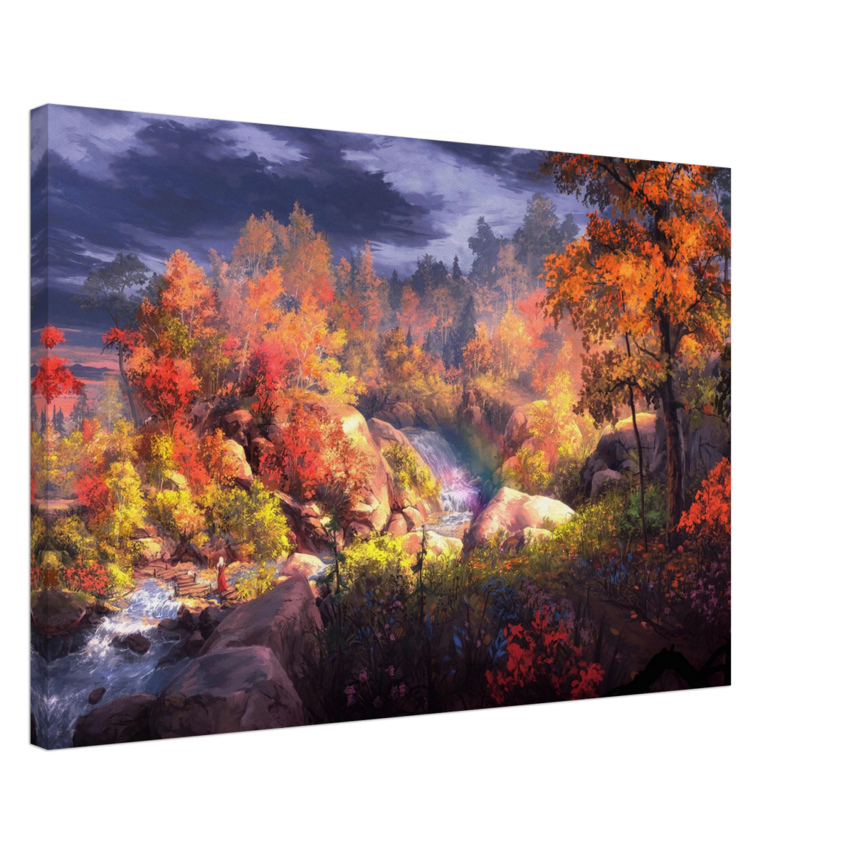 Autumn's Whisper | Tranquil Nature Escape | Nature Wall art Print - 50x75 cm / 20x30″ - Canvas - 