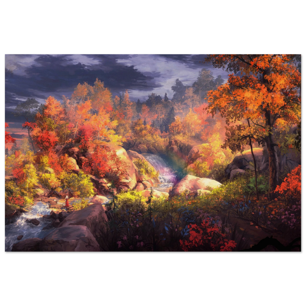 Autumn's Whisper | Tranquil Nature Escape | Nature Wall art Print - 40x60 cm / 16x24″ - Wood Prints - 