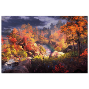 Autumn's Whisper | Tranquil Nature Escape | Nature Wall art Print - 30x45 cm / 12x18″ - Wood Prints - 