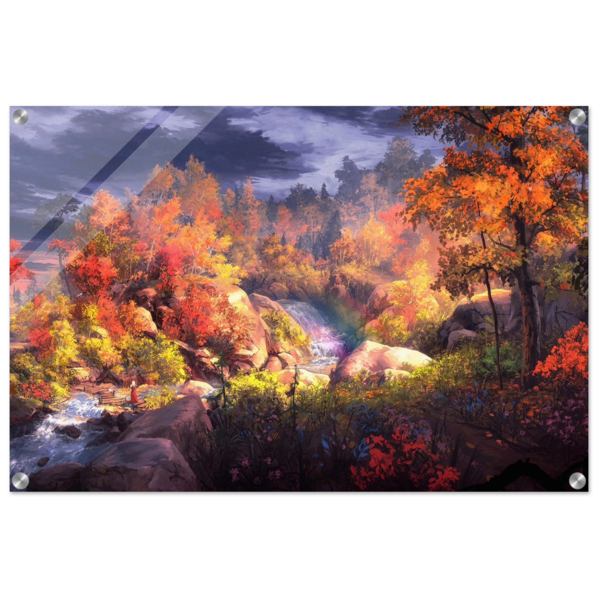 Autumn's Whisper | Tranquil Nature Escape | Nature Wall art Print - 50x75 cm / 20x30″ - Acrylic Print - 