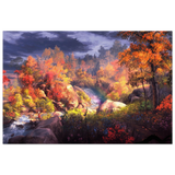 Autumn's Whisper | Tranquil Nature Escape | Nature Wall art Print - 50x75 cm / 20x30″ - Aluminum Print - 